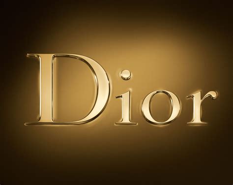 dior logo gold